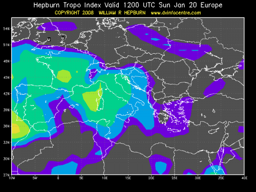propagation-troposphérique-VHF UHF en France et Europe