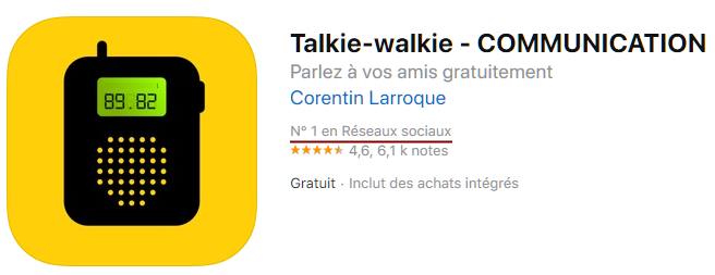 app store talkie walkie