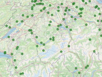 liste des fréquences et carte des relais radio amateur en suisse