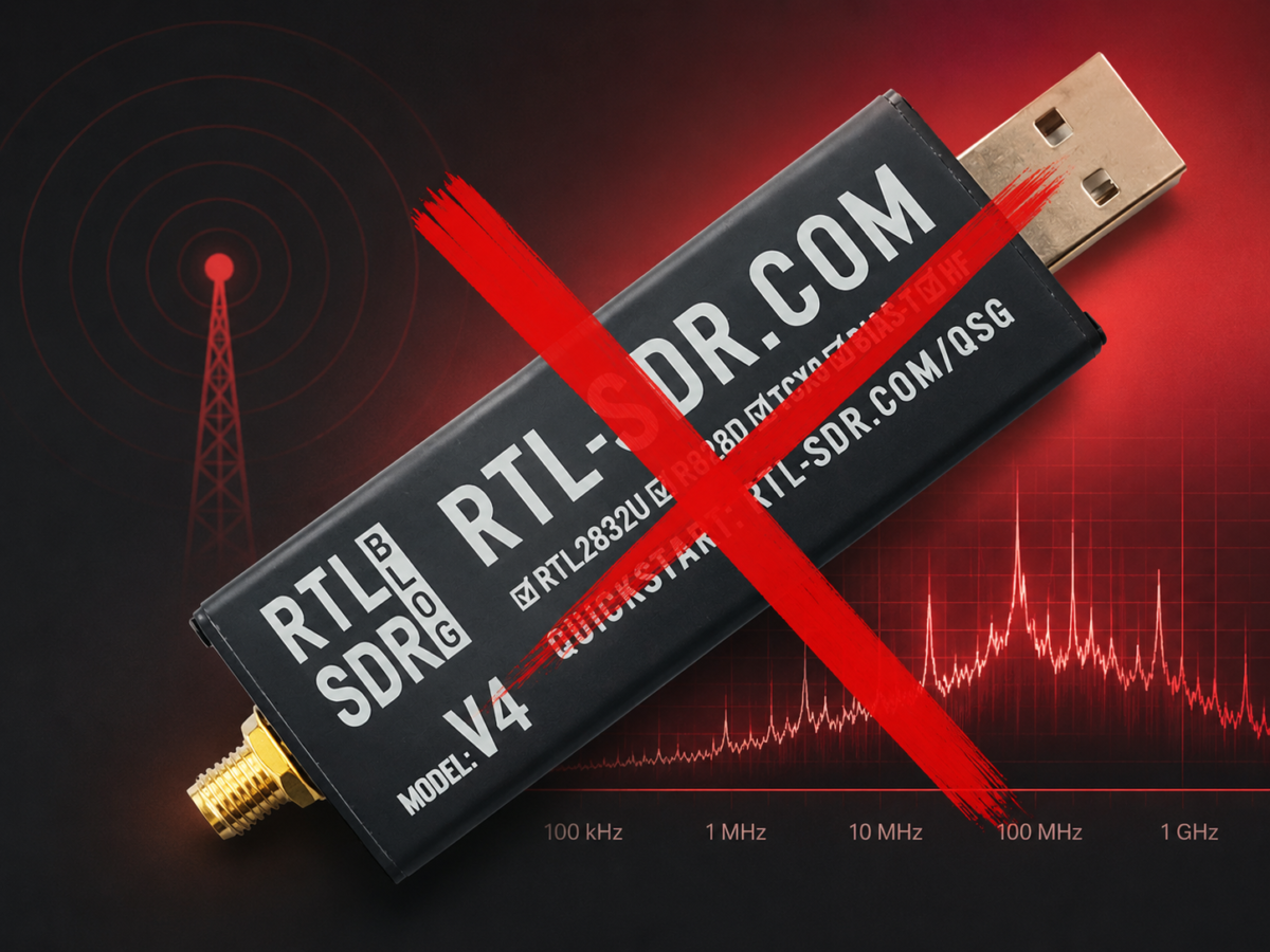 arret de la production de la clé rtl-sdr V4