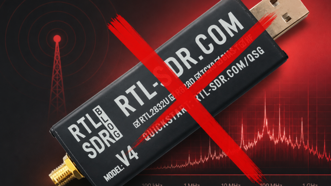arret de la production de la clé rtl-sdr V4