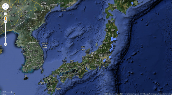 google-maps-seisme-tsunami-japon