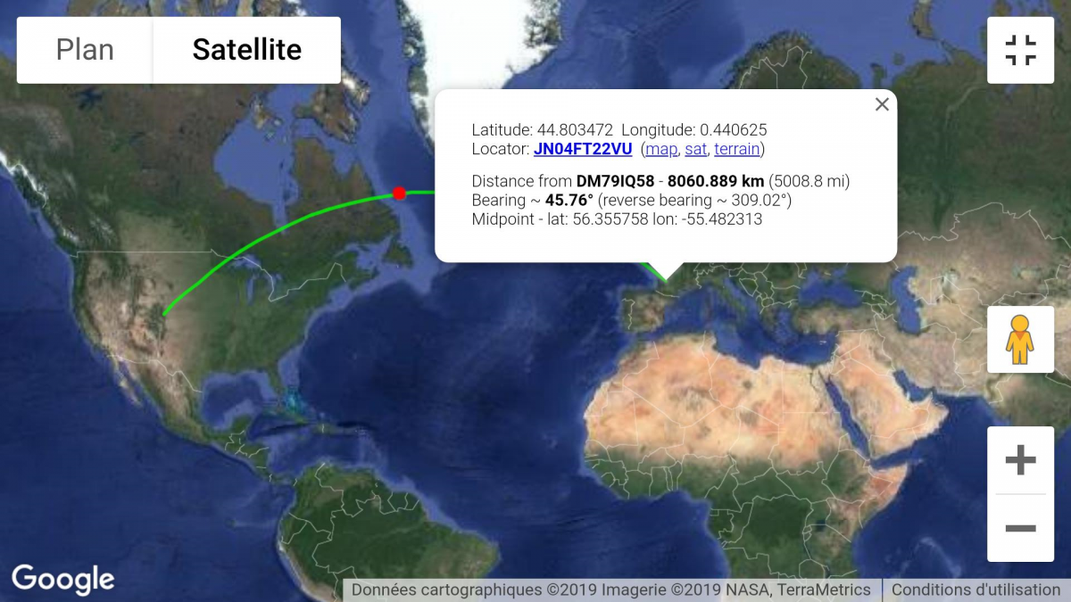 satellite AO-7 F4DXV